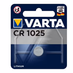 Varta CR 1025, Batterie à usage unique, CR1025, Lithium, 3 V, 1 pièce(s), Acier