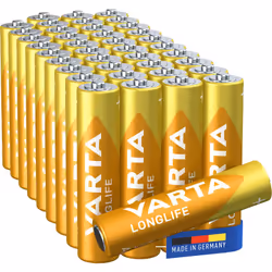 Description générale Varta Longlife est une pile AAA de longue durée, idéale pour les appareils à faible consommation énergét ...