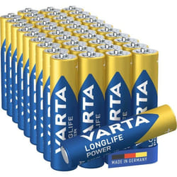 Kit alimentation electronique Varta - 04903 121 154 - Piles Alcaline Micro AAA LR03 Longlife Box (Pack de 40)