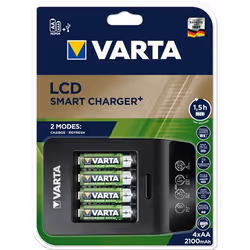 Varta LCD SMART CHARGER+ chargeur de batterie Pile domestique Secteur - Vue supplémentaire 4
