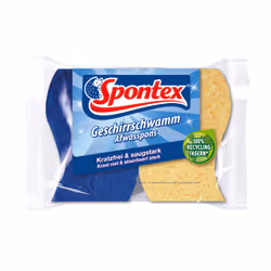 Spontex 19321008, Bleu, Jaune, Lavage en machine, Monochromatique, 2 pièce(s)