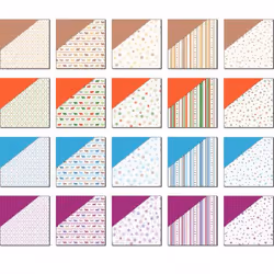 URSUS 70850099 papier créatif papier d'art 20 feuilles