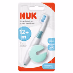 NUK Brosse à Dents Educative 12 mois et plus + 1 bague de sécurité