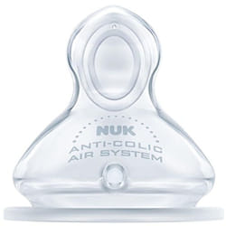 NUK - Tétines First Choice Silicone Taille 1, Lot de 2