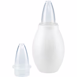 Soulagez votre enfant de son nez bouché. Le mouche-bébé NUK Nasal Aspirator nettoie parfaitement le nez des bébés et des jeun ...