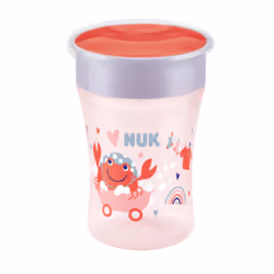 NUK Magic Cup 230ml, Unique, 0,23 L, Rouge, Polypropylène, Tasse, Boissons rafraîchissantes