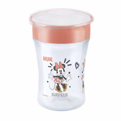 NUK Disney Mickey Mouse Magic Cup 230ml, Unique, 0,23 L, Rouge, Polypropylène, Tasse, Boissons rafraîchissantes