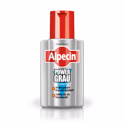 Alpecin PowerGrau, 200 ml, Shampoing, Non-professionnel, Unisexe, Cheveux blonds, Perte de cheveux, Blond, Gris
