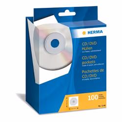 HERMA 1140, Housse, 1 disques, Papier, 124 mm, 124 mm, 100 pièce(s)