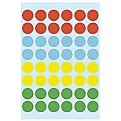 HERMA Multi-purpose labels ø 12 mm colours assorted 240 pcs. étiquette auto-collante