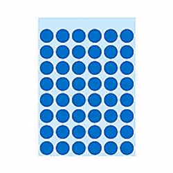 HERMA Multi-purpose labels ø 12mm dark blue 240 pcs., Bleu, ø 12 mm, 240 pièce(s)
