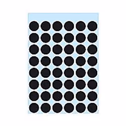 HERMA Multi-purpose labels ø 12mm black 240 pcs, ø 12, 240 pièce(s)
