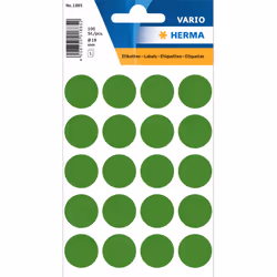HERMA 1885, Vert, Rond, Permanent, Universel, Papier, 1,9 cm
