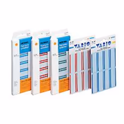 HERMA Name labels artificial silk 54x19 white/blue 16 pcs., 54 x 19 mm