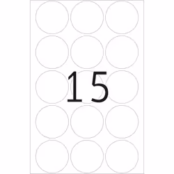 HERMA 2277 étiquette auto-collante Cercle Transparent 240 pièce(s)