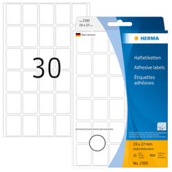 HERMA Étiquettes universelles 19x27 mm, blanches, papier mat, inscription à main, 960 pcs