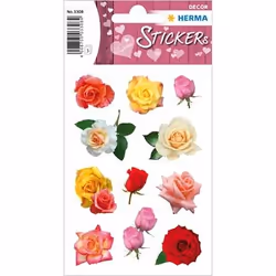 HERMA 3308, Papier, Multicolore, Permanent, 3 feuilles