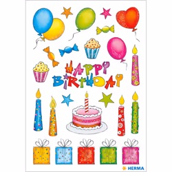 HERMA 3363 autocollant décoratif Papier Multicolore Permanent 46 pièce(s)