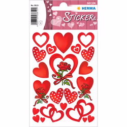 HERMA 3619, Papier, Rouge, Universel, Permanent, Amour, Garçon/Fille