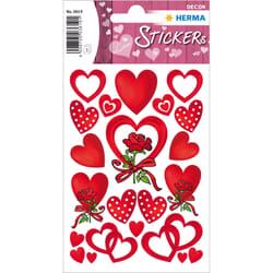 HERMA 3619 autocollant décoratif Papier Rouge Permanent 66 pièce(s)