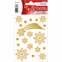 HERMA Étoiles+comètes, Feuille, Permanent, Noël, 19 pièce(s), 1 feuilles