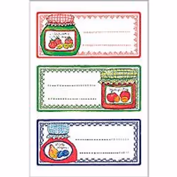 HERMA Kitchen labels 76x34mm preserving glass 4 sheets, 76 x 34 mm, 12 pièce(s), 4 feuilles