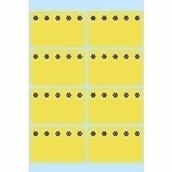 HERMA Deep-freeze labels 26x40mm lum. yellow ice crystals 48 pcs., 26 x 40, 48 pièce(s)
