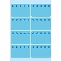 HERMA Deep-freeze labels 26x40mm blue ice crystals 48 pcs., 26 x 40, 48 pièce(s)