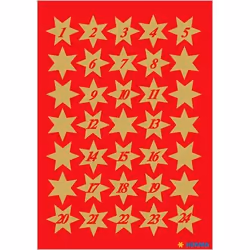 HERMA 3924 autocollant décoratif Papier Or Permanent 102 pièce(s)