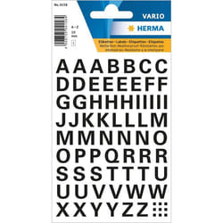 HERMA Letters 10mm A-Z weatherproof film black 1 sheet lettre et chiffre autocollants