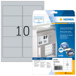 HERMA 4223 étiquette auto-collante Rectangle aux angles arrondis Permanent Argent 250 pièce(s)