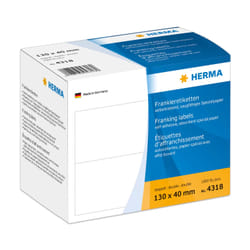 HERMA Étiquettes d'affranchissement doubles 130x40 mm 1000 pcs