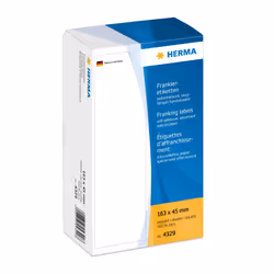 HERMA 4329, Blanc, Rectangle, Papier, Allemagne, 163 mm, 45 mm