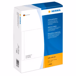 HERMA 4332, Blanc, Papier, Mat, Allemagne, 14,8 cm, 10,5 cm