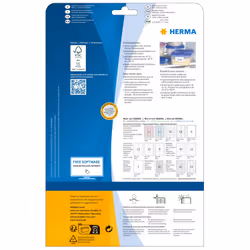 HERMA Étiquettes pour surgelés A4 38.1x21.2 mm, blanches, papier mat, 1625 pcs