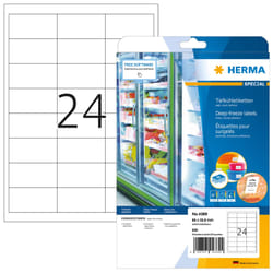 HERMA Étiquettes pour surgelés A4 66x33.8 mm, blanches, papier mat, 600 pcs