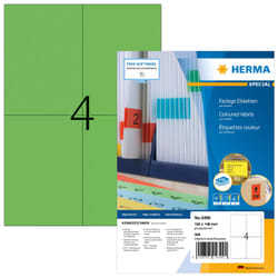 HERMA 4399 étiquette auto-collante Rectangle Permanent Vert 400 pièce(s)