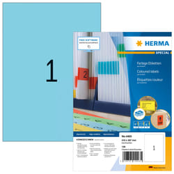 HERMA 4403 étiquette auto-collante Rectangle Permanent Bleu 100 pièce(s)