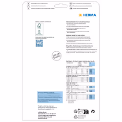 HERMA 4441 étiquette d'adresse Blanc