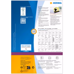 HERMA 4460 étiquette à imprimer Blanc Imprimante d'étiquette adhésive