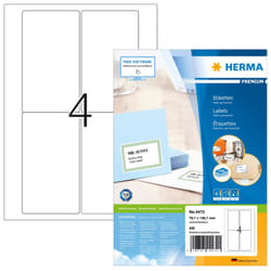 HERMA 4472 étiquette d'adresse Blanc