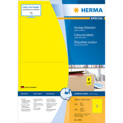 HERMA 4565 étiquette auto-collante Rectangle Jaune 200 pièce(s)