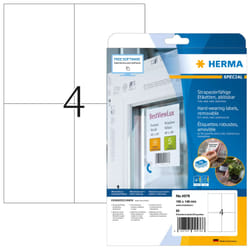 HERMA 4576 étiquette auto-collante Amovible Blanc 80 pièce(s)