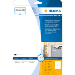 HERMA 4598 étiquette auto-collante Rectangle Permanent Blanc 40 pièce(s)