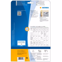HERMA 4598 étiquette auto-collante Rectangle Permanent Blanc 40 pièce(s)