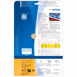 HERMA 4695 étiquette auto-collante Rectangle Permanent Blanc 600 pièce(s)
