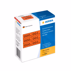 HERMA 4802, Noir, Rouge, Papier, Allemagne, 10 mm, 22 mm, 3000 pièce(s)