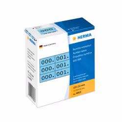 HERMA 4803, Noir, Bleu, Papier, Allemagne, 10 mm, 22 mm, 3000 pièce(s)