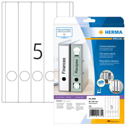 HERMA Inkjet Ordneretiketten A4 38x297 mm weiß Papier matt 125 St.