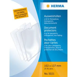 HERMA 5021 porte-passeport Transparent Polypropylène (PP) 25 pochettes